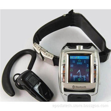 dual band Touch Screen Watch Mobile Phone A007 with Bluetooth and 1.3M Camera with Mp3 Mp4